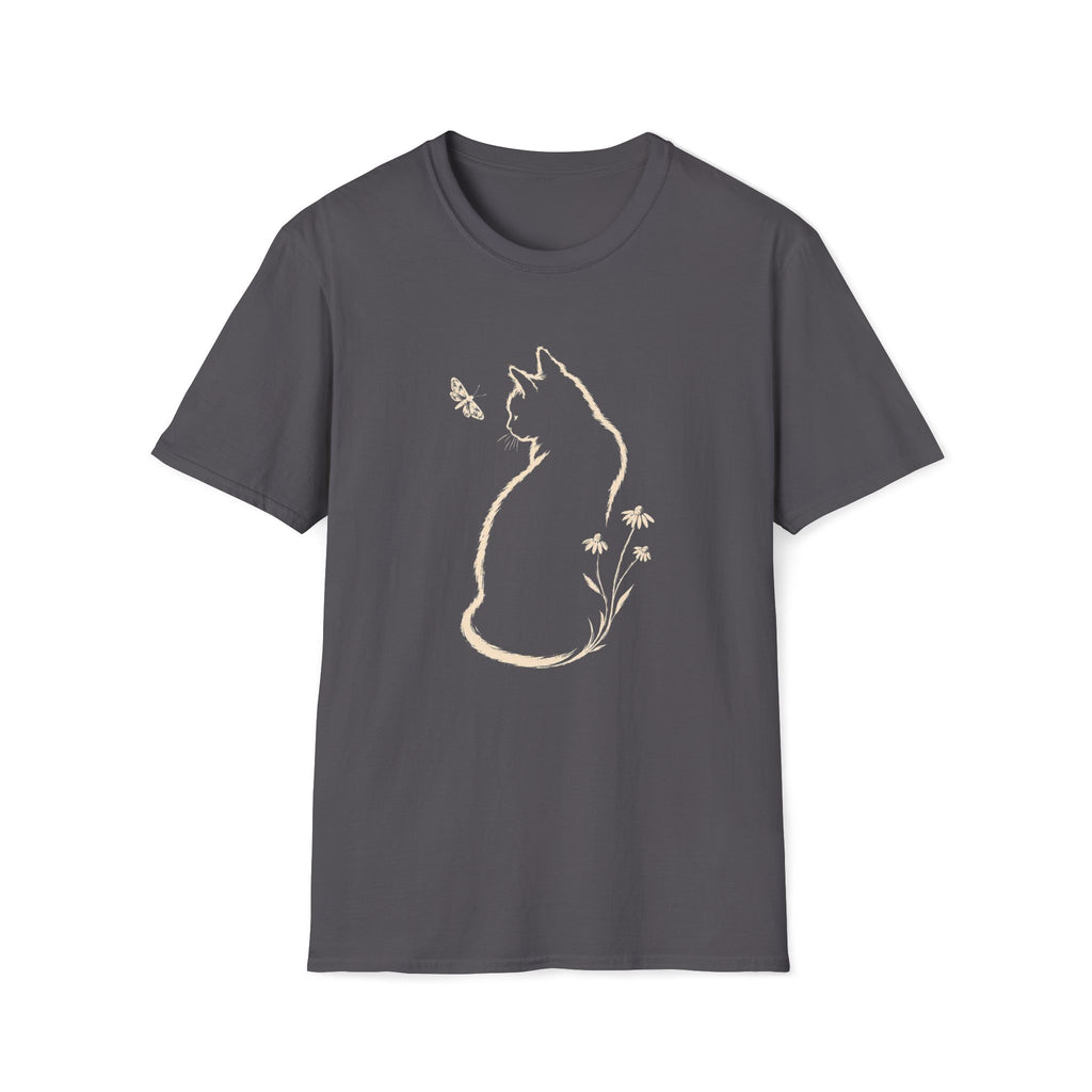 Cat Butterfly Silhouette T-Shirt