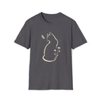 Cat Butterfly Silhouette T-Shirt