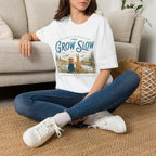 Grow Slow Wildflower Garden T-Shirt by Zen & Zucchinis Slow Garden Club