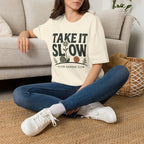Take It Slow Garden Club T-Shirt by Zen & Zucchinis Slow Garden Club