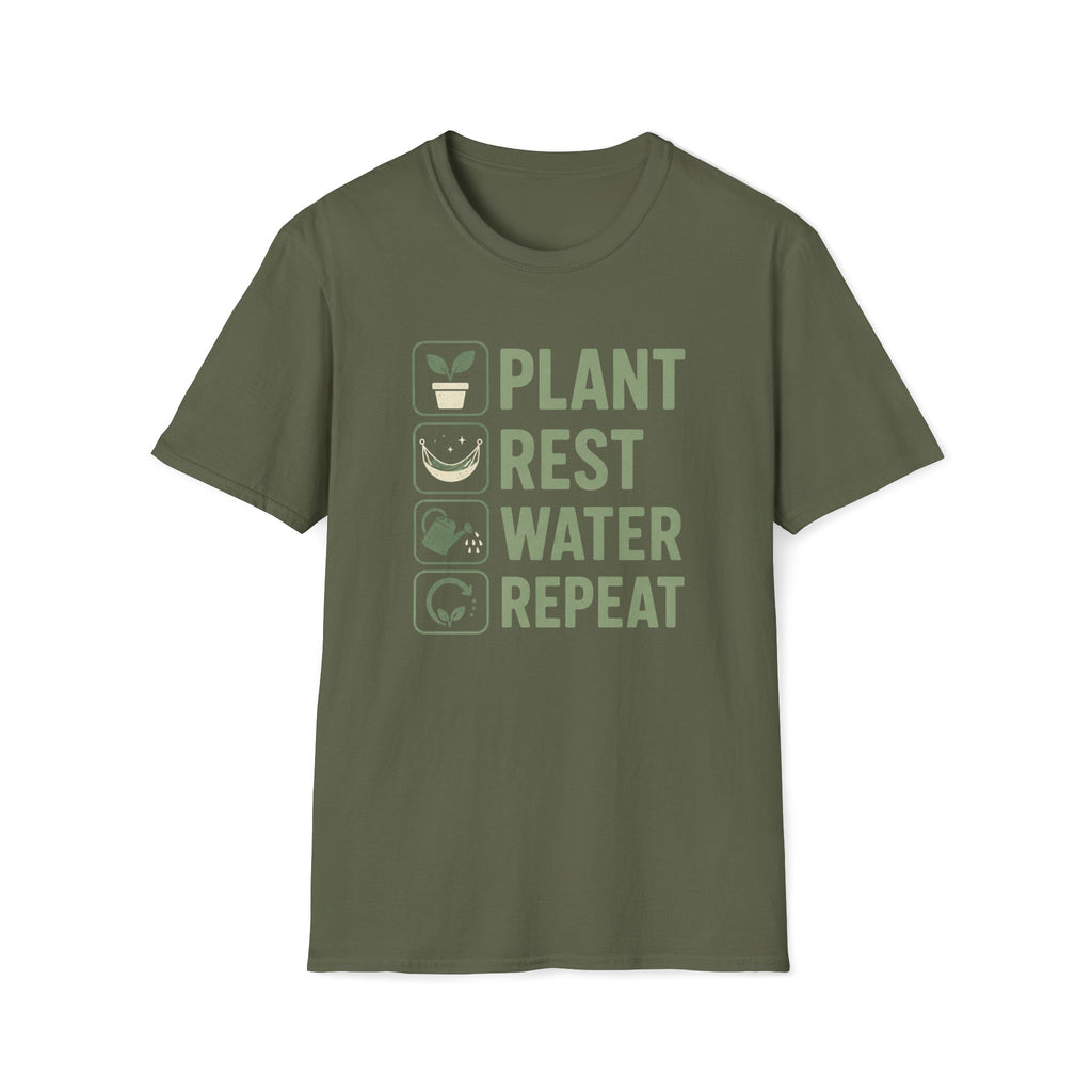 Plant Rest Water Repeat T-Shirt