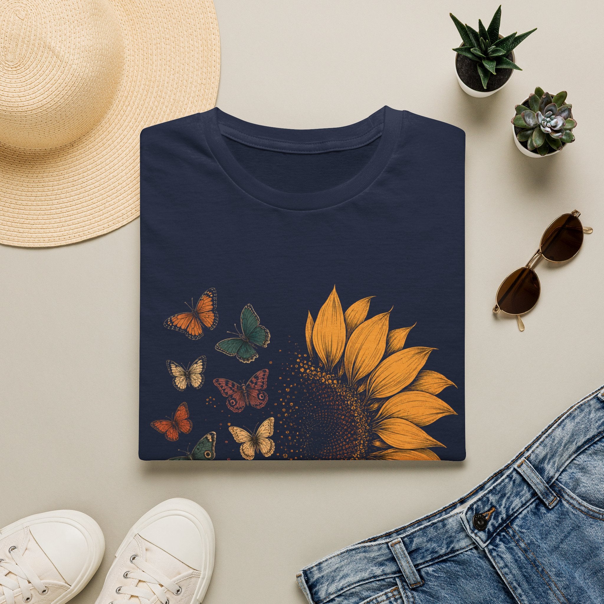 Sunflower Butterflies T-Shirt