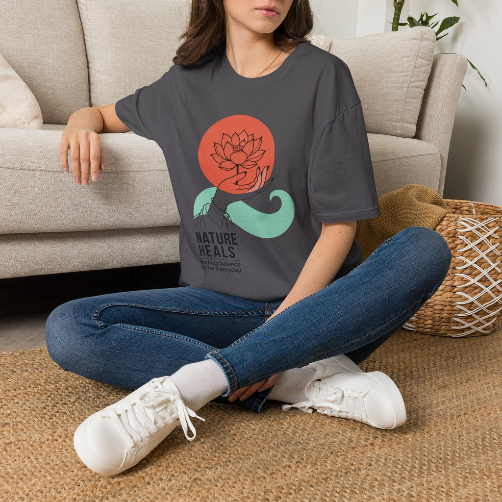 Nature Heals Botanical T-Shirt by Zen & Zucchinis Slow Garden Club
