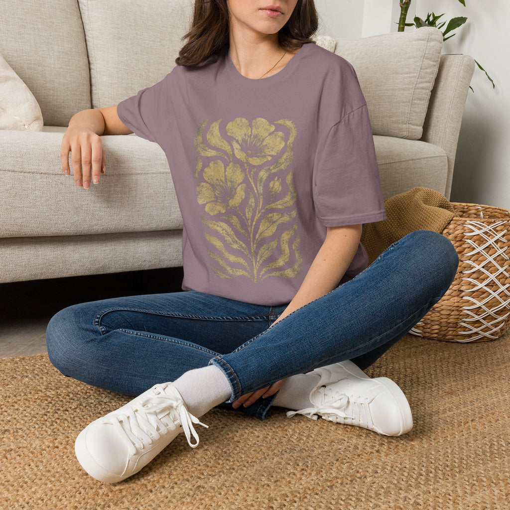 Vintage Botanical Bloom T-Shirt by Zen & Zucchinis Slow Garden Club