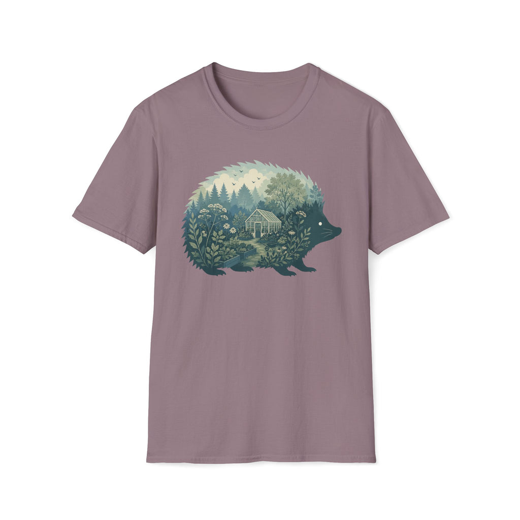 Hedgehog Garden Silhouette T-Shirt