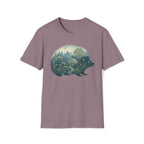 Hedgehog Garden Silhouette T-Shirt