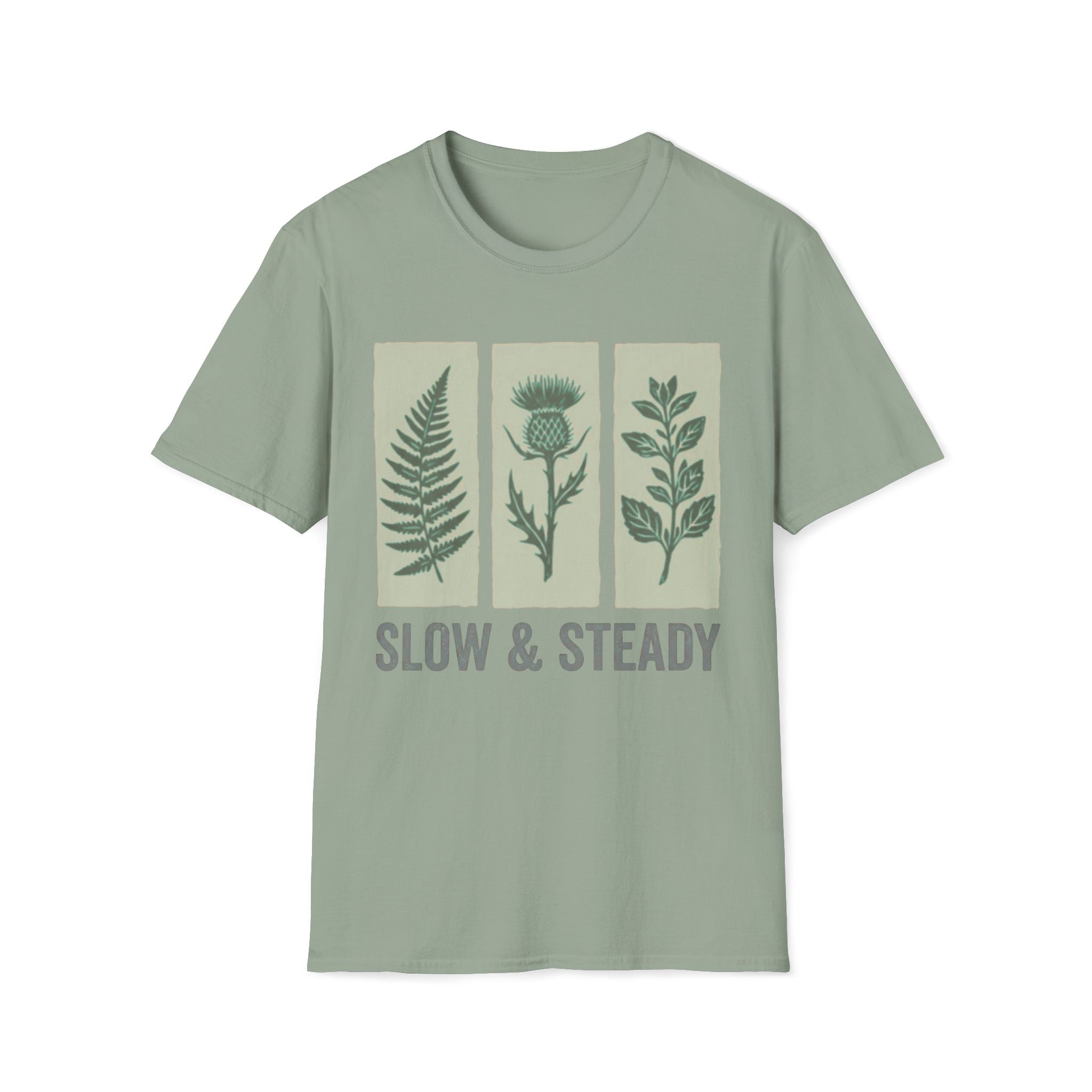 Slow And Steady Art Flower T-Shirt