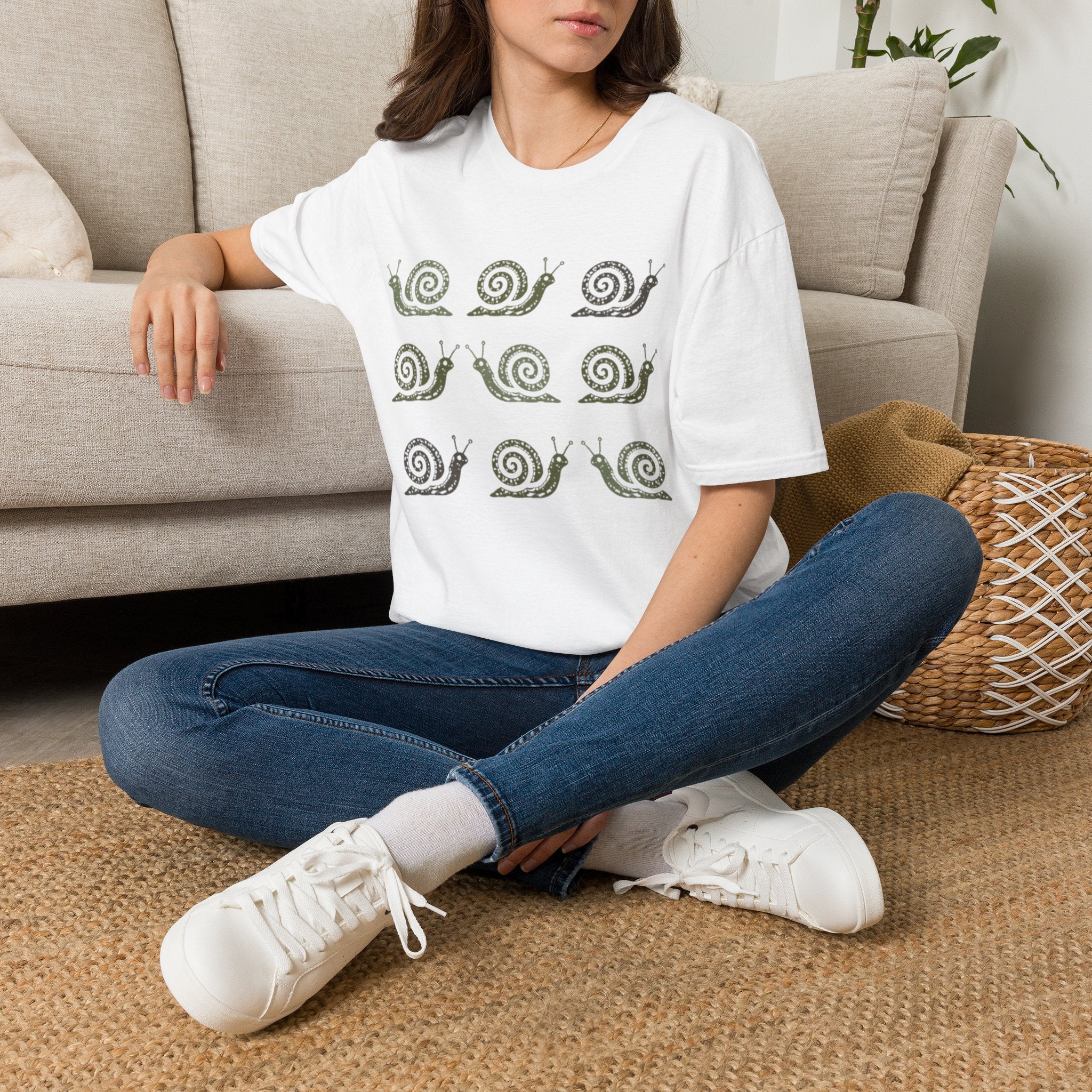 Slow Garden Snails T-Shirt by Zen & Zucchinis Slow Garden Club