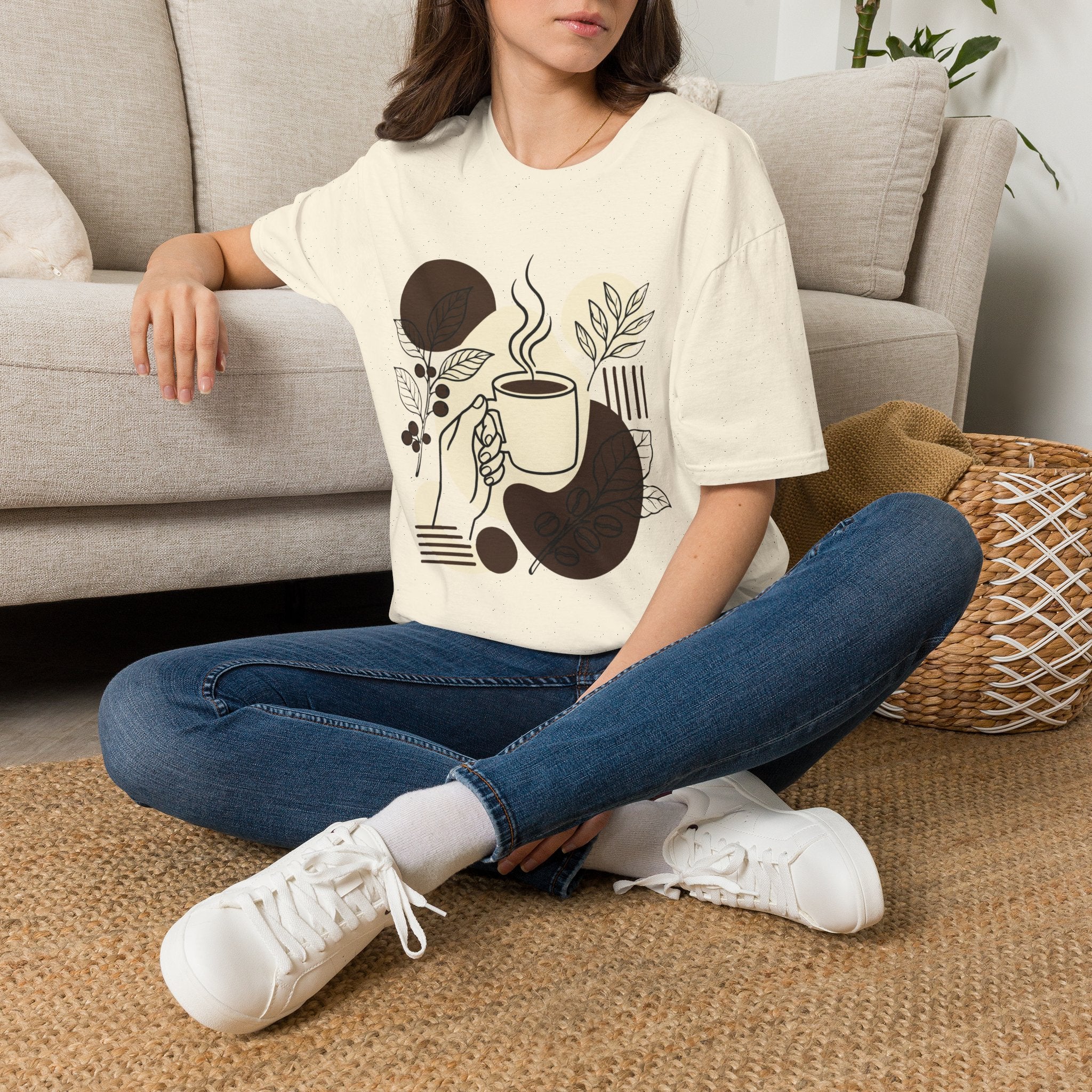 Boho Coffee T-Shirt by Zen & Zucchinis Slow Garden Club