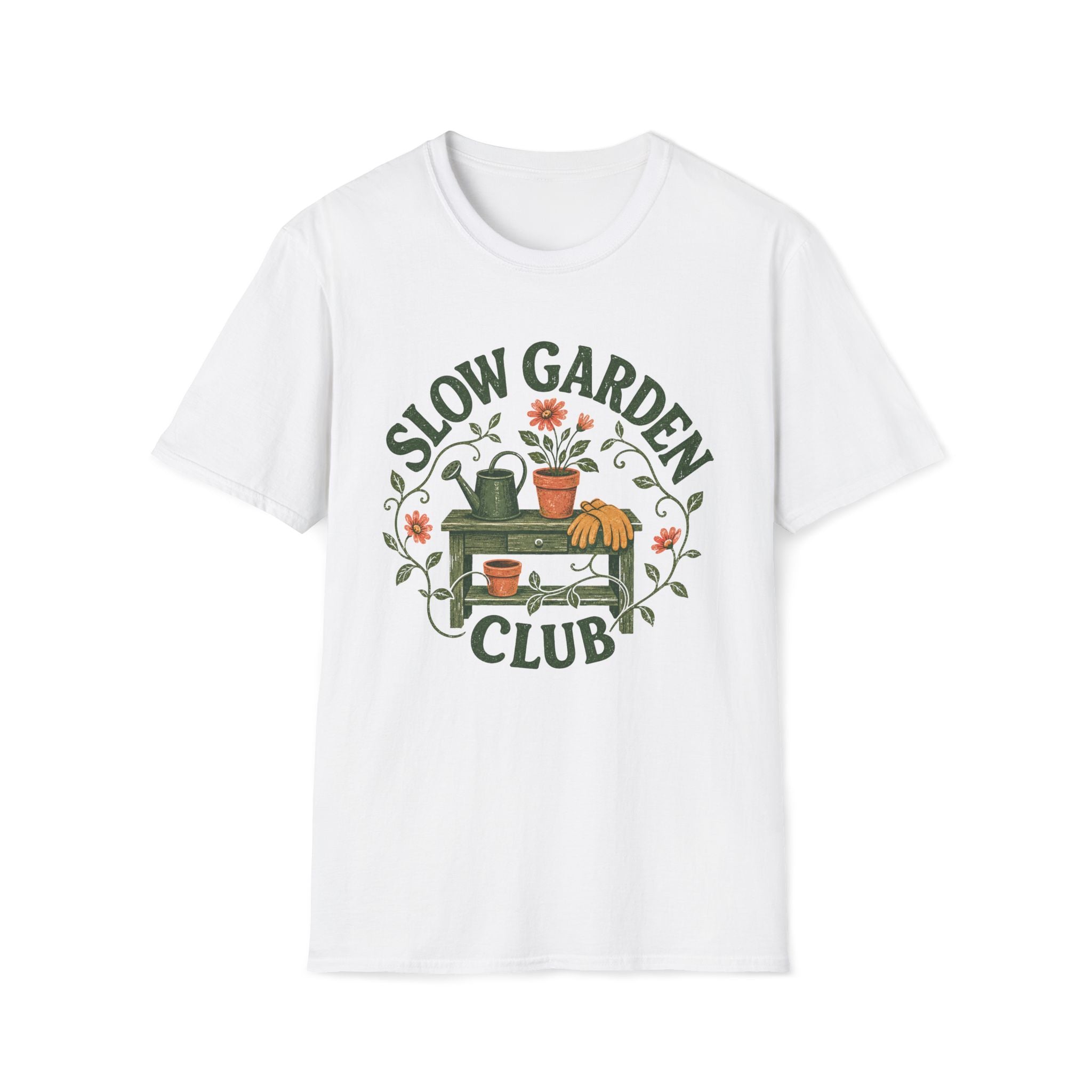 Slow Garden Club Garden Bench T-Shirt