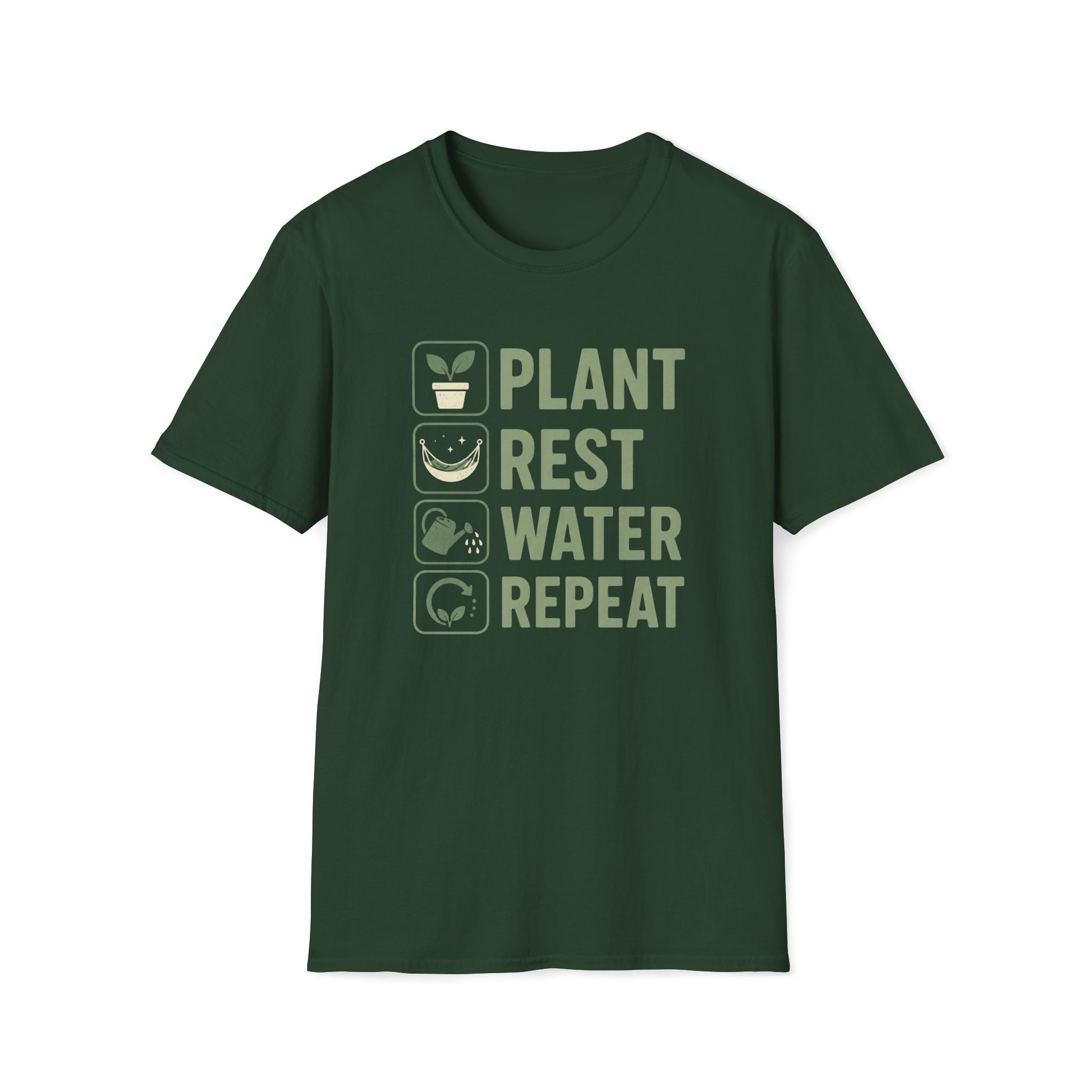 Plant Rest Water Repeat T-Shirt