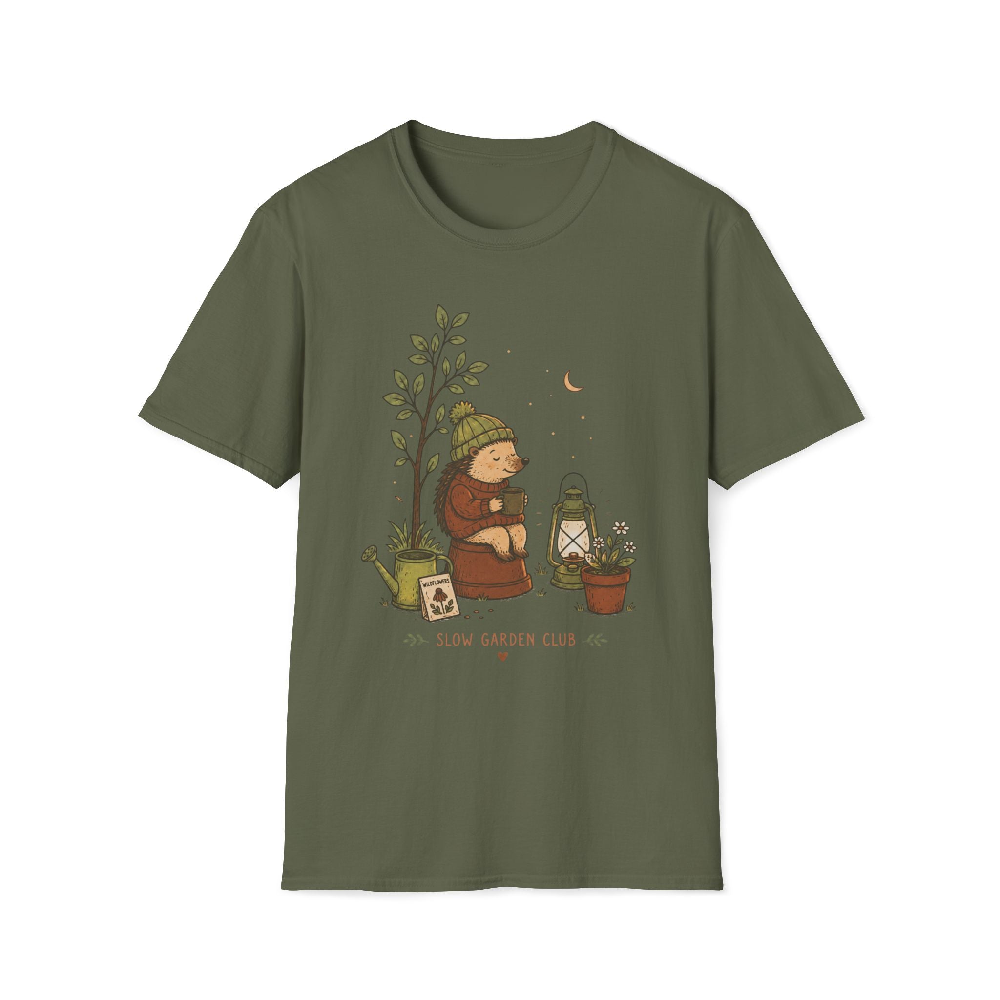 Cozy Hedgehog Garden Club T-Shirt