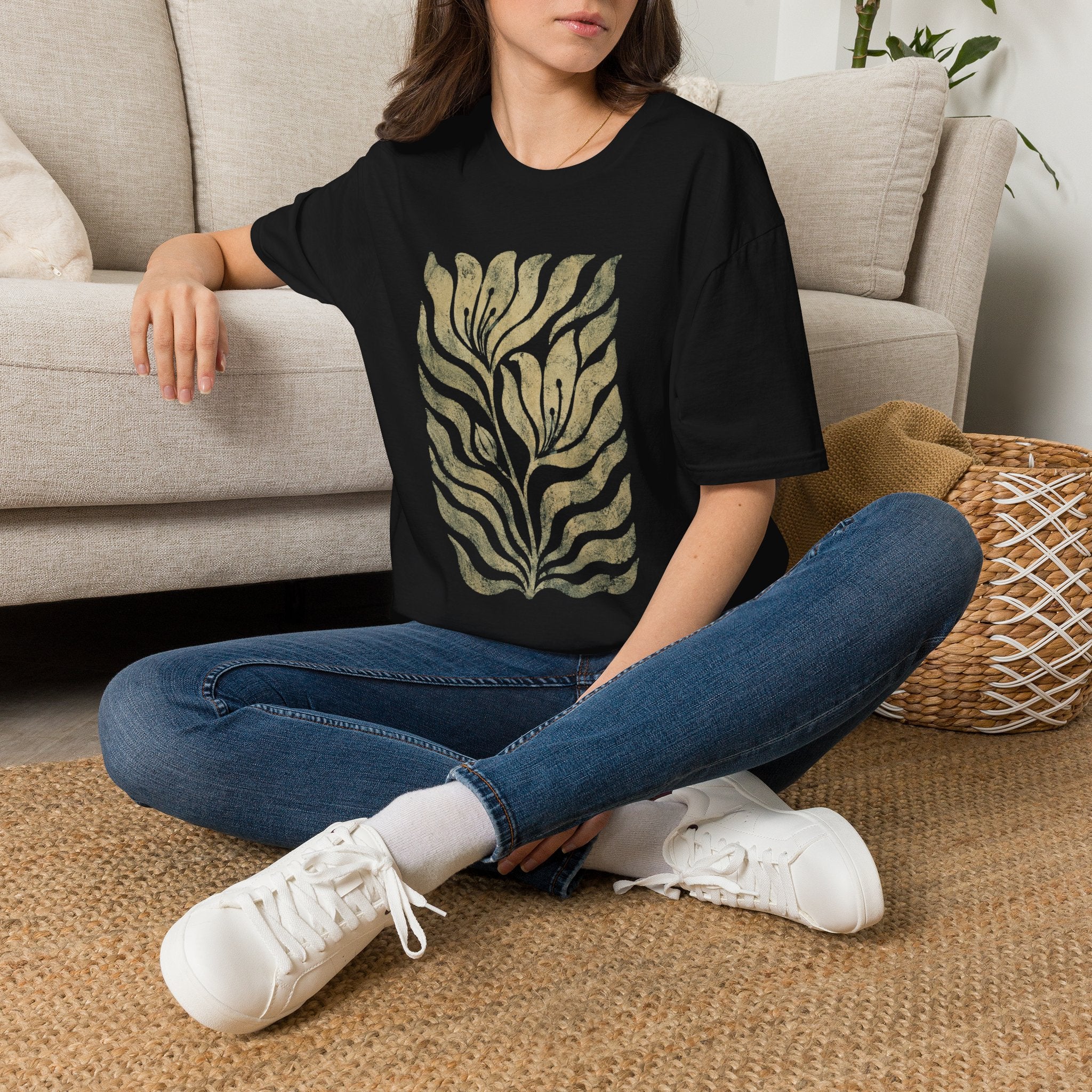 Vintage Botanical Fern Garden T-Shirt by Zen & Zucchinis Slow Garden Club
