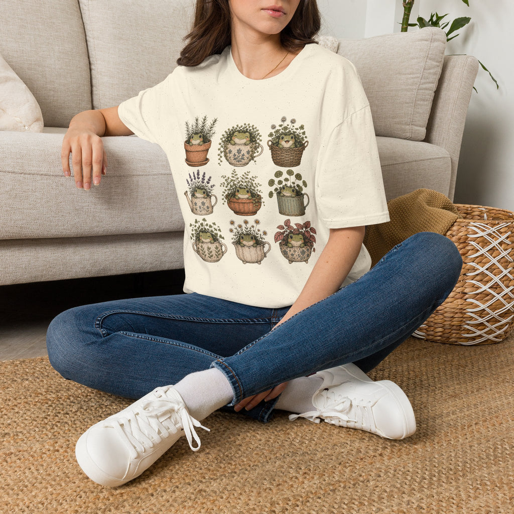Froggy in a Pot T-Shirt by Zen & Zucchinis Slow Garden Club