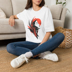 Wild Botanical Fern Spirit Woman T-Shirt by Zen & Zucchinis Slow Garden Club