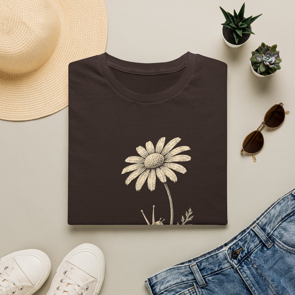 Slow Snail Flower Garden T-Shirt