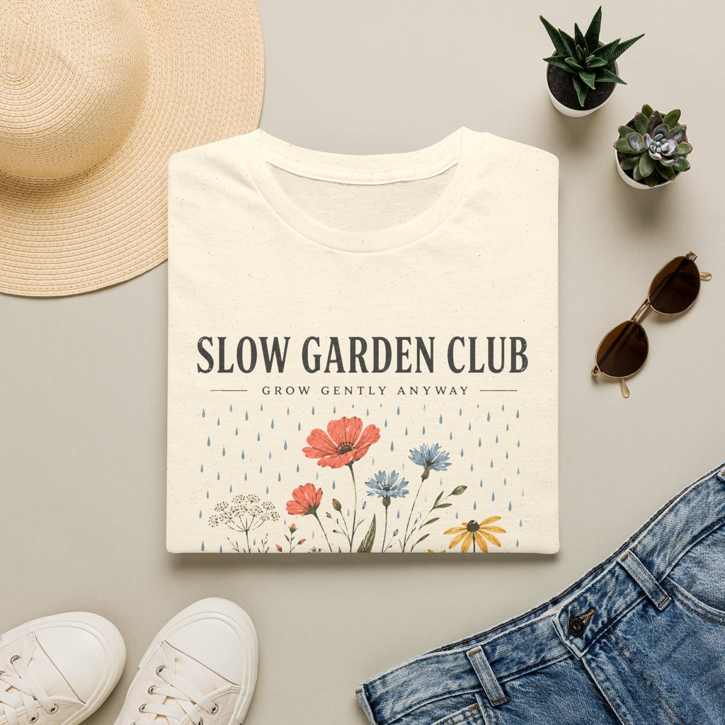 Slow Garden Club Grow Gently Anyway T-Shirt