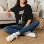 Slow Snail Flower Garden T-Shirt