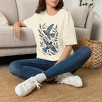 Botanical Birds T-Shirt by Zen & Zucchinis Slow Garden Club