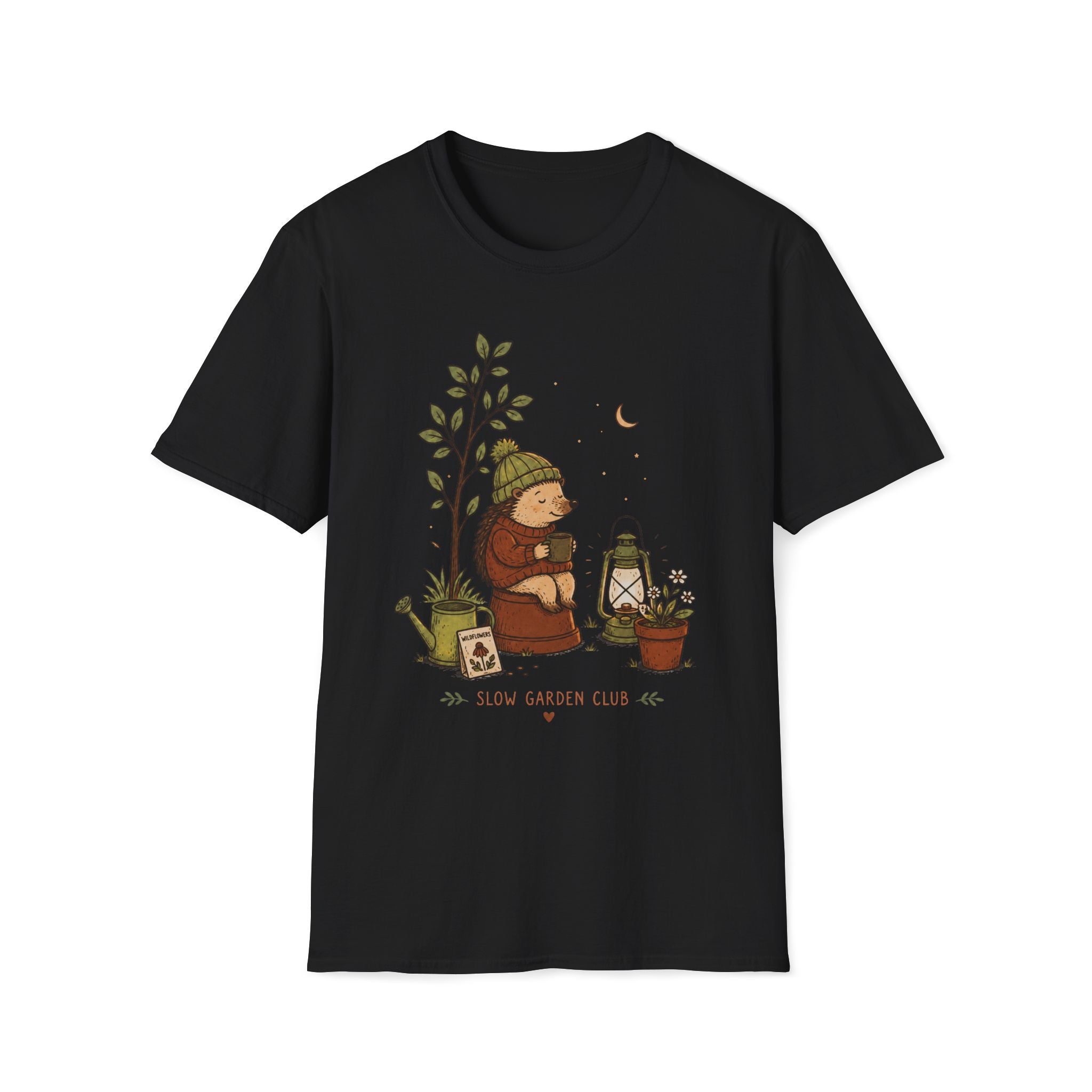 Cozy Hedgehog Garden Club T-Shirt