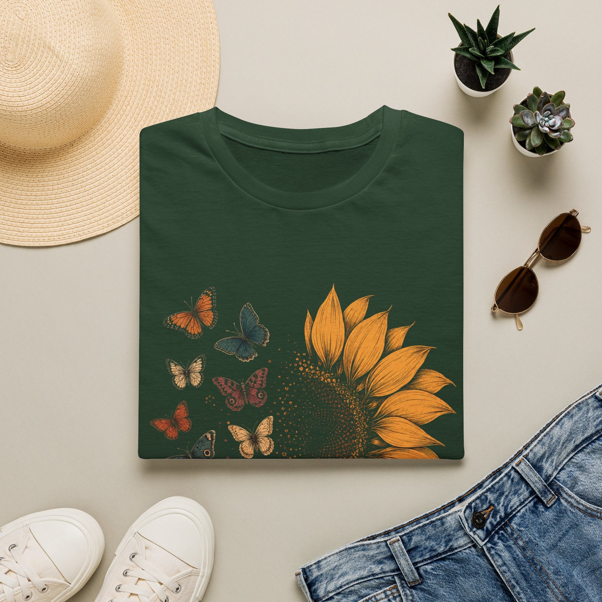 Sunflower Butterflies T-Shirt
