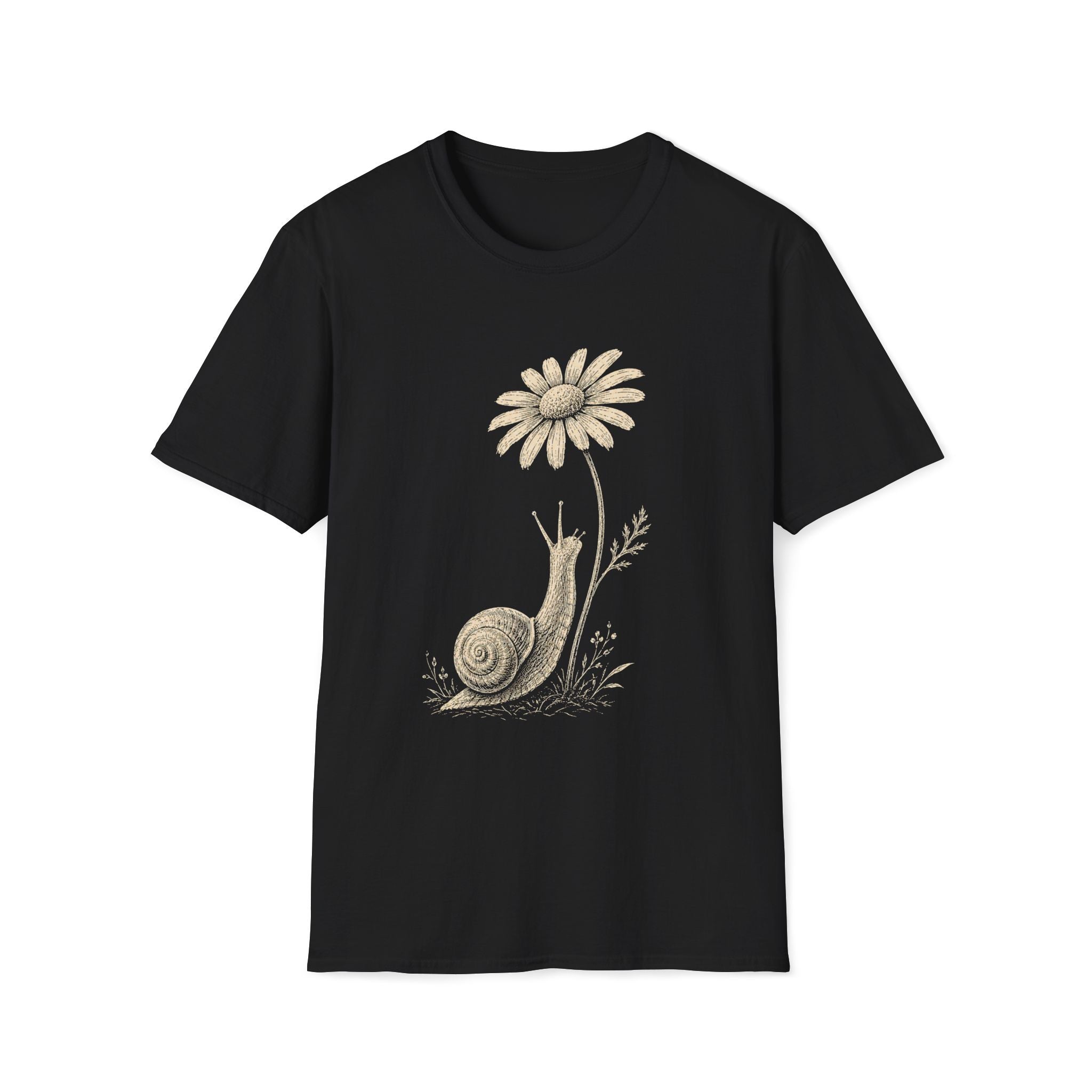 Slow Snail Flower Garden T-Shirt