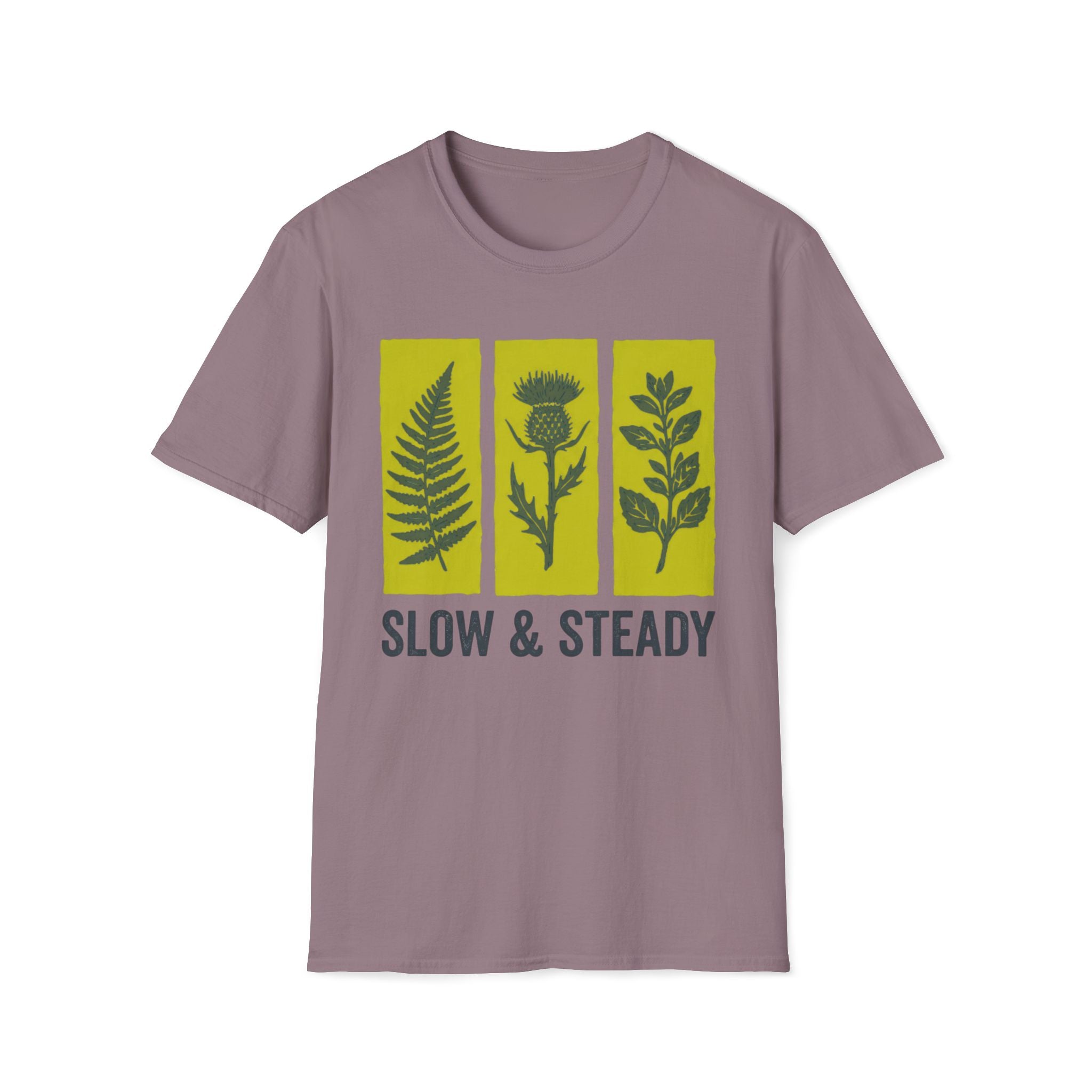 Slow And Steady Art Flower T-Shirt