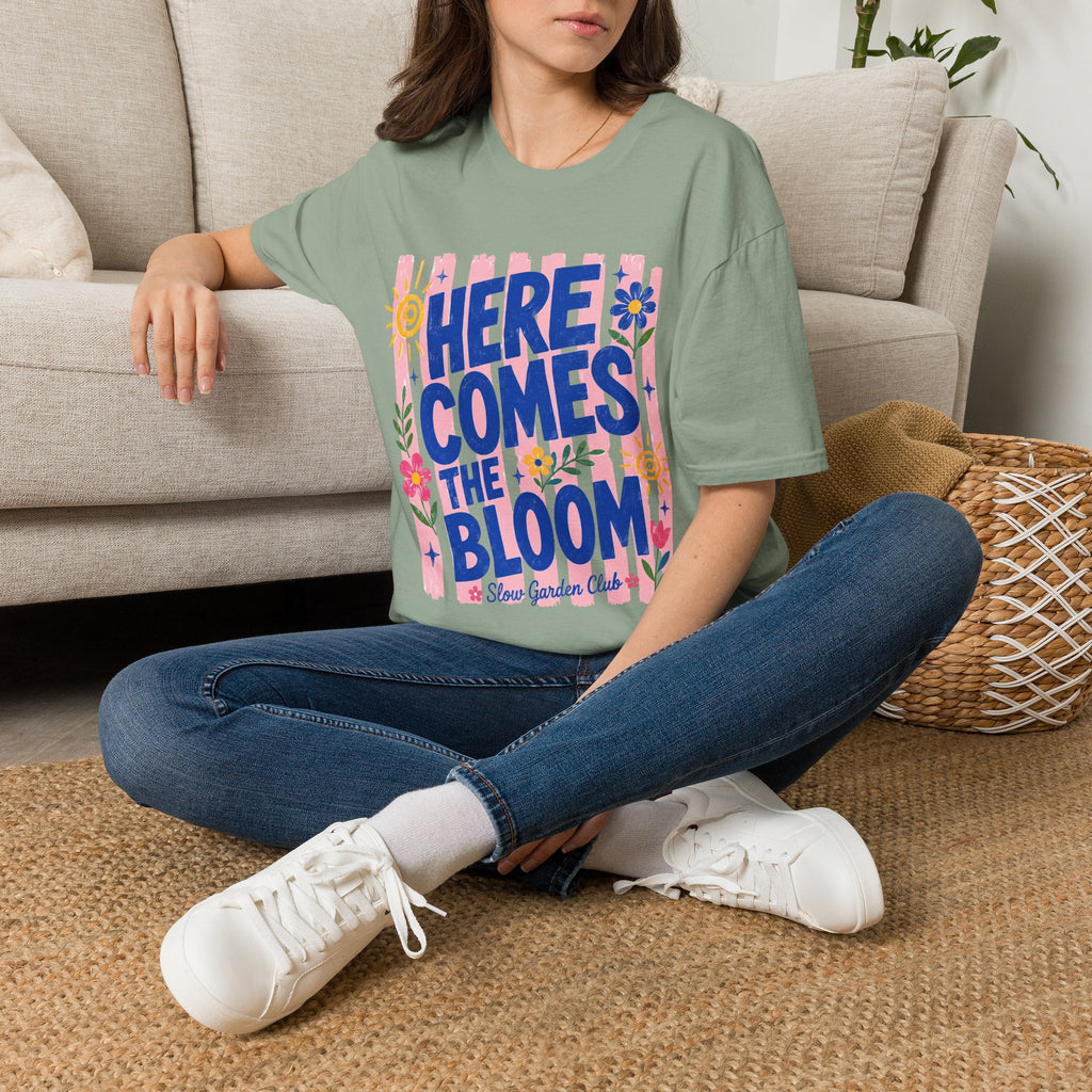 Here Comes The Bloom Summer Stripes T-Shirt