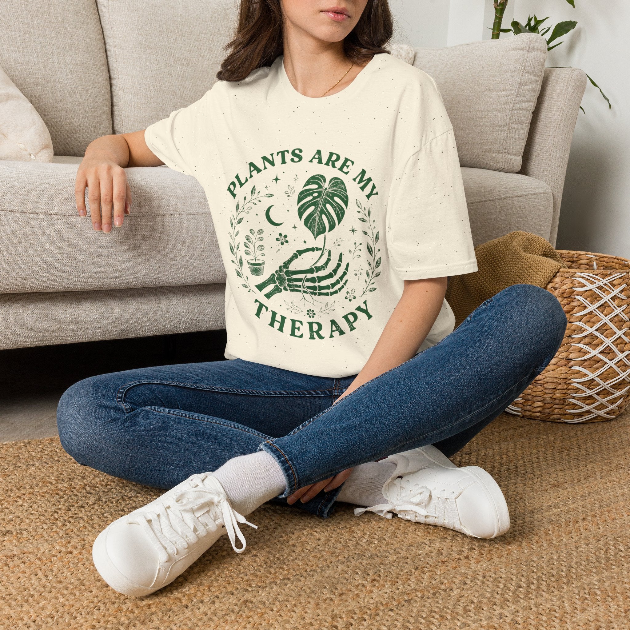 Plants Are My Therapy Botanical T-Shirt
