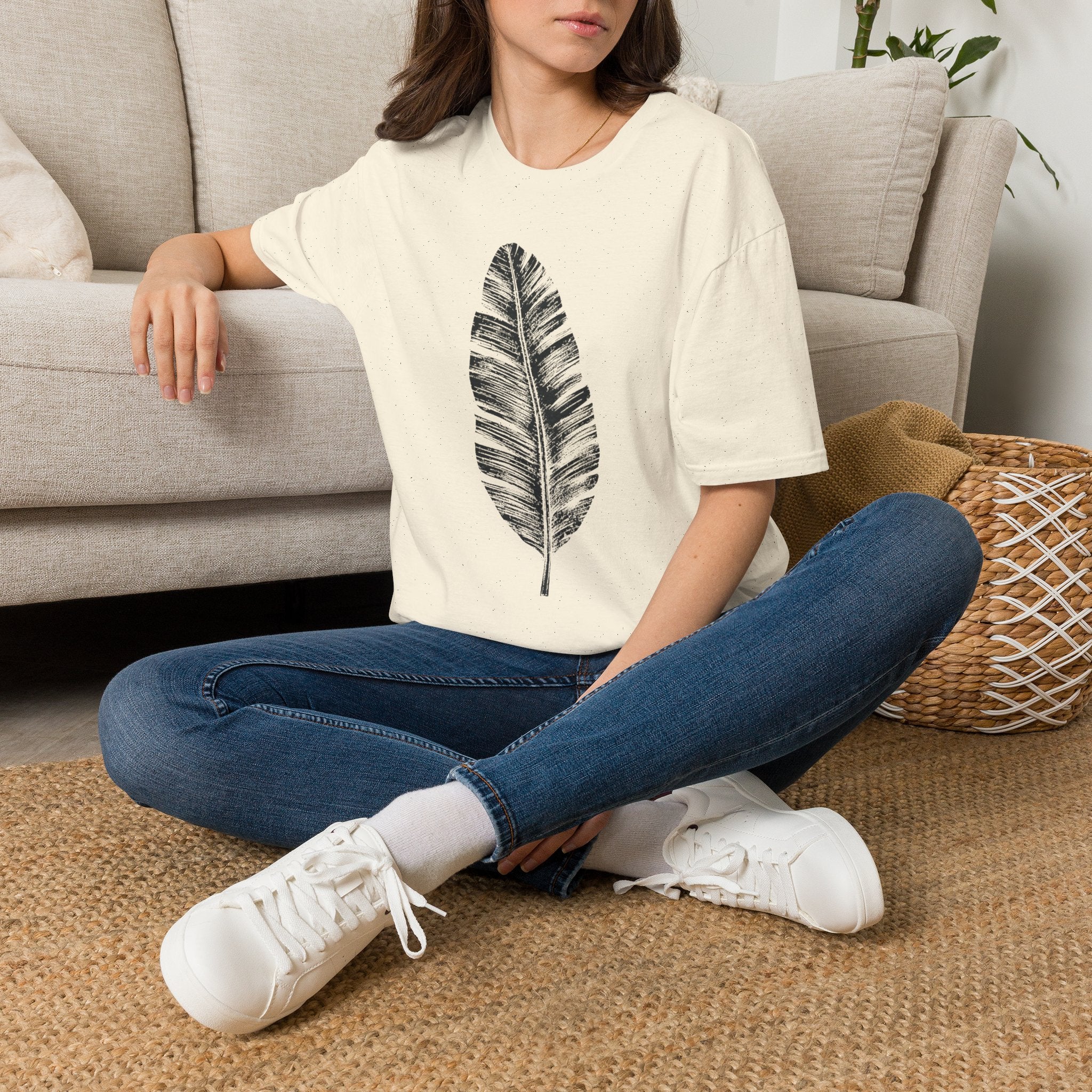 Feather of Luck T-Shirt by Zen & Zucchinis Slow Garden Club