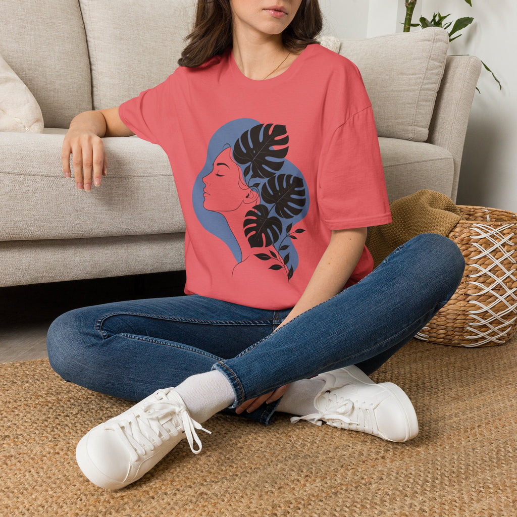 Floral Female Silhouette T-Shirt by Zen & Zucchinis Slow Garden Club