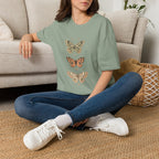 Botanical Butterflies Vintage Nature T-Shirt by Zen & Zucchinis Slow Garden Club