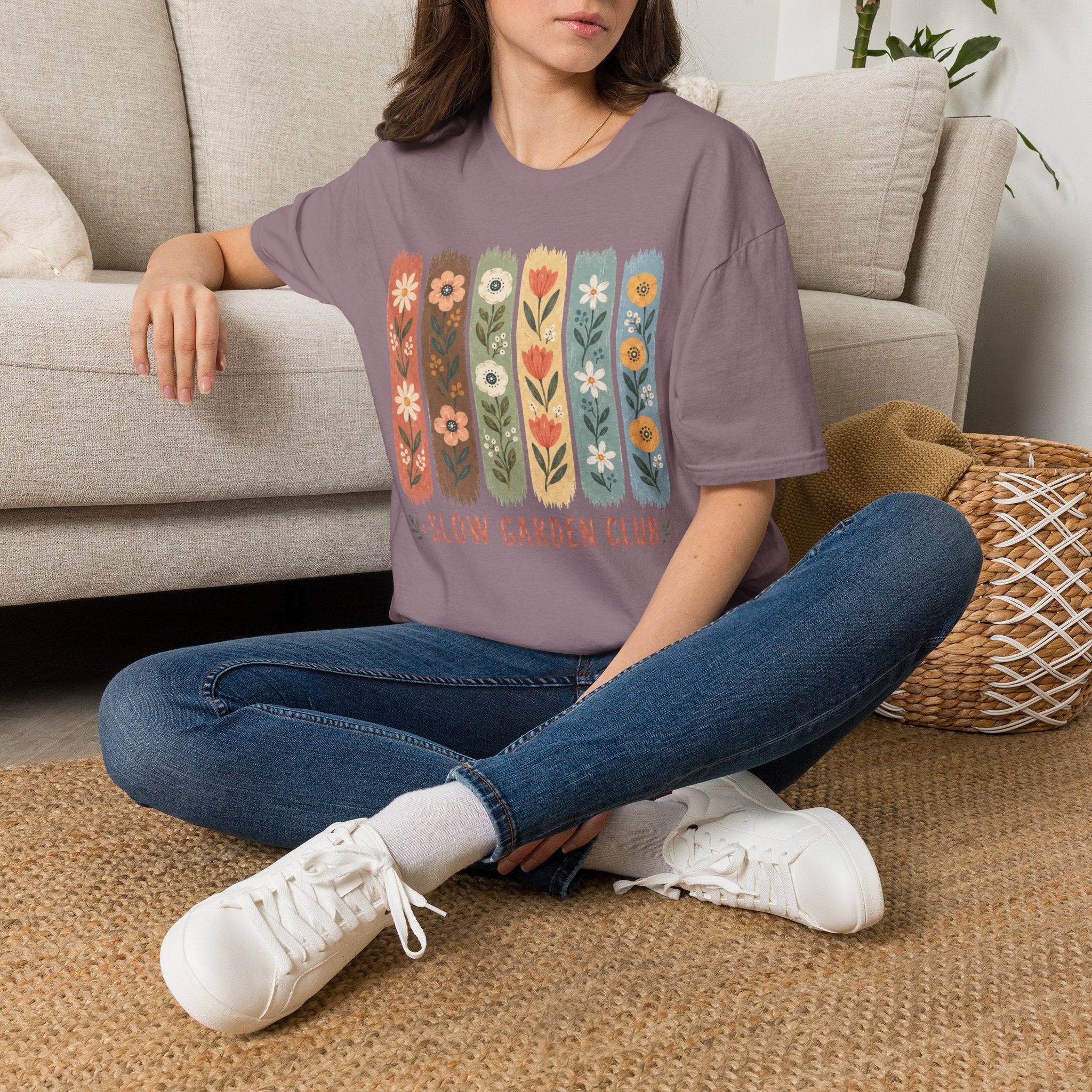 Flower Stripes Garden T-Shirt