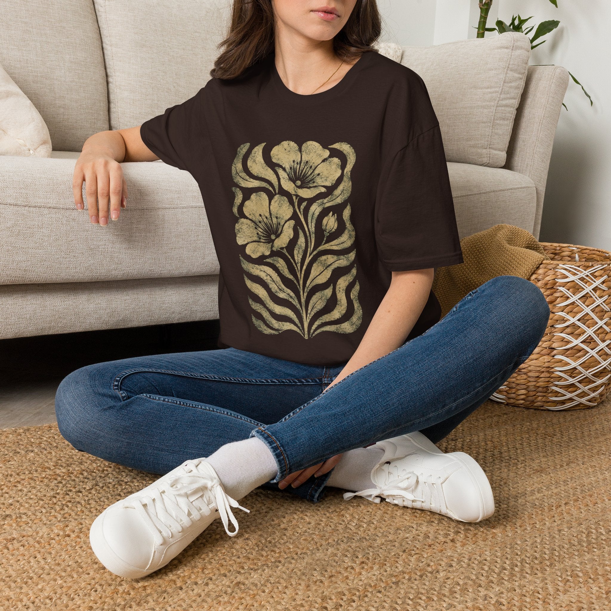 Vintage Botanical Bloom T-Shirt by Zen & Zucchinis Slow Garden Club