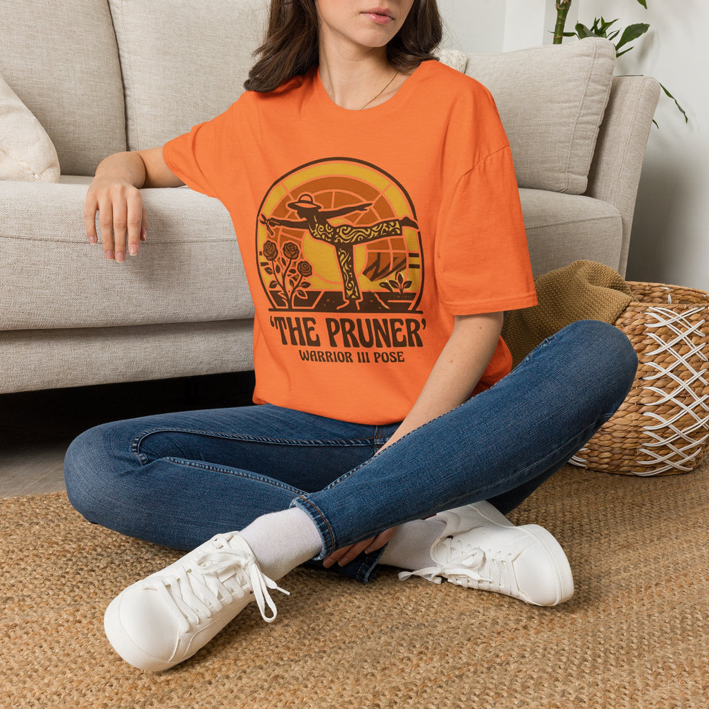 The Pruner Gardening Pose T-Shirt by Zen & Zucchinis Slow Garden Club