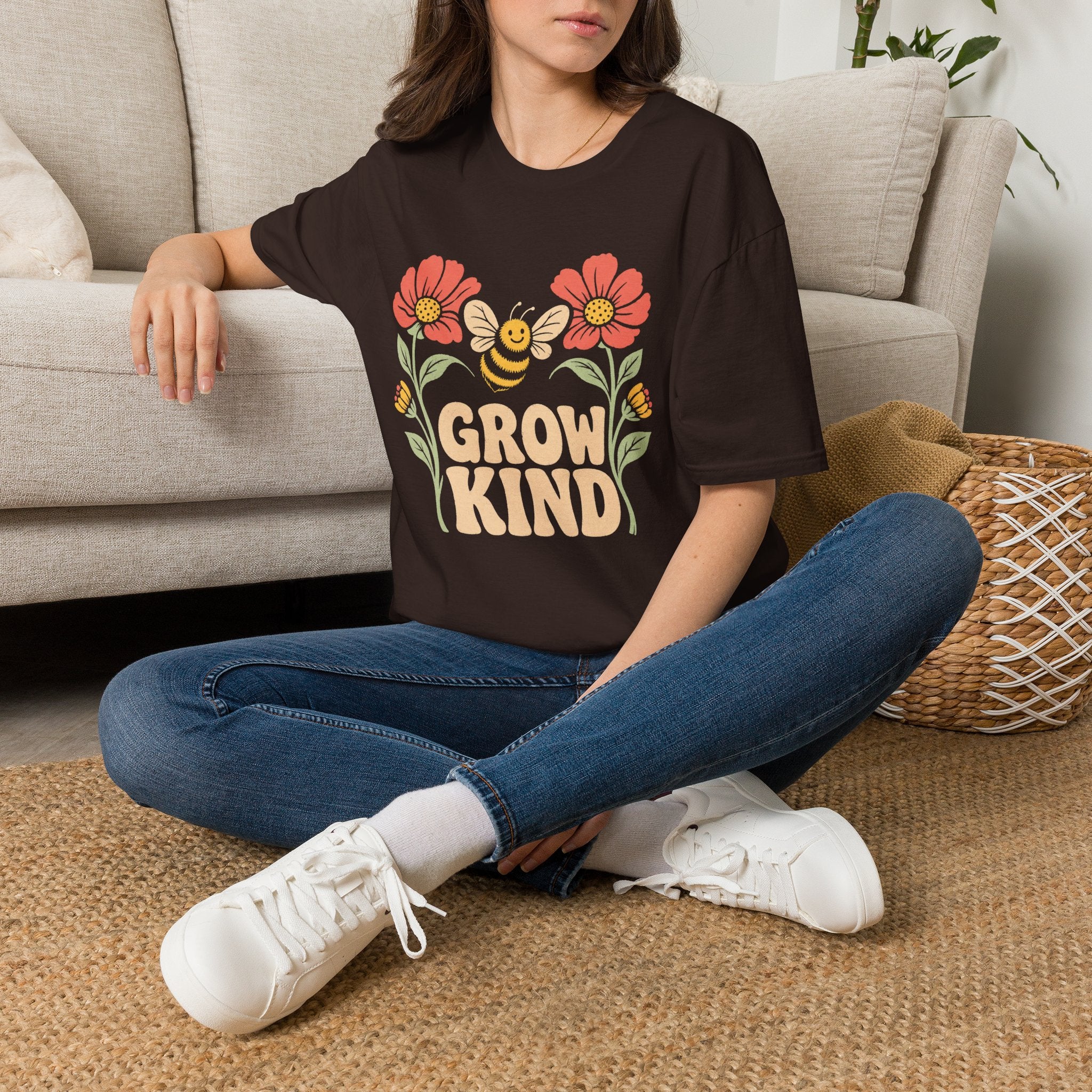 Grow Kind Flower Bee T-Shirt
