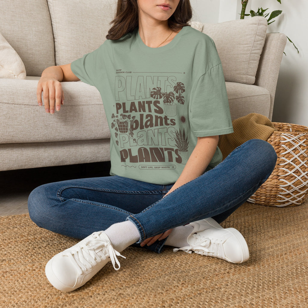 Plant Plant Plants T-Shirt by Zen & Zucchinis Slow Garden Club
