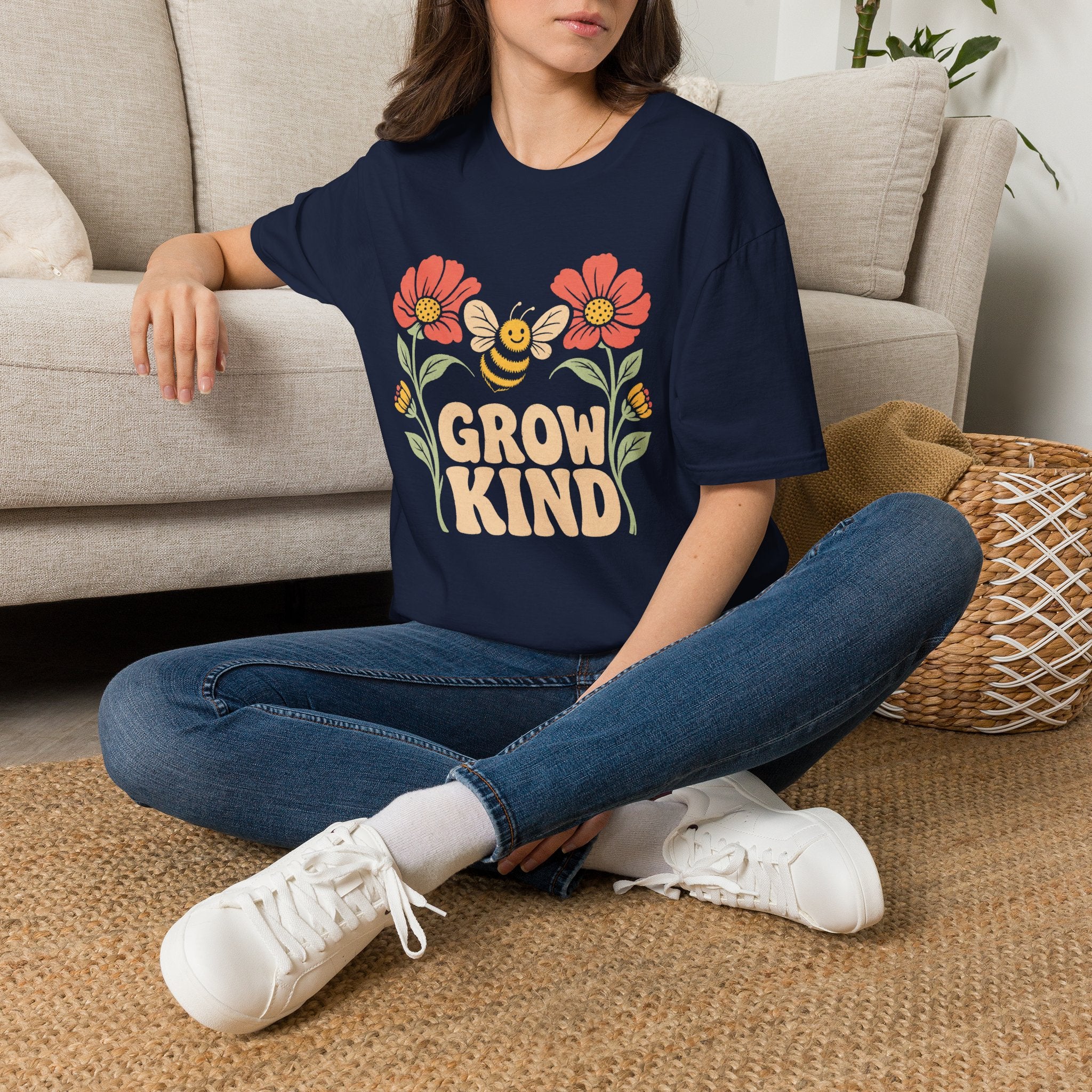Grow Kind Flower Bee T-Shirt