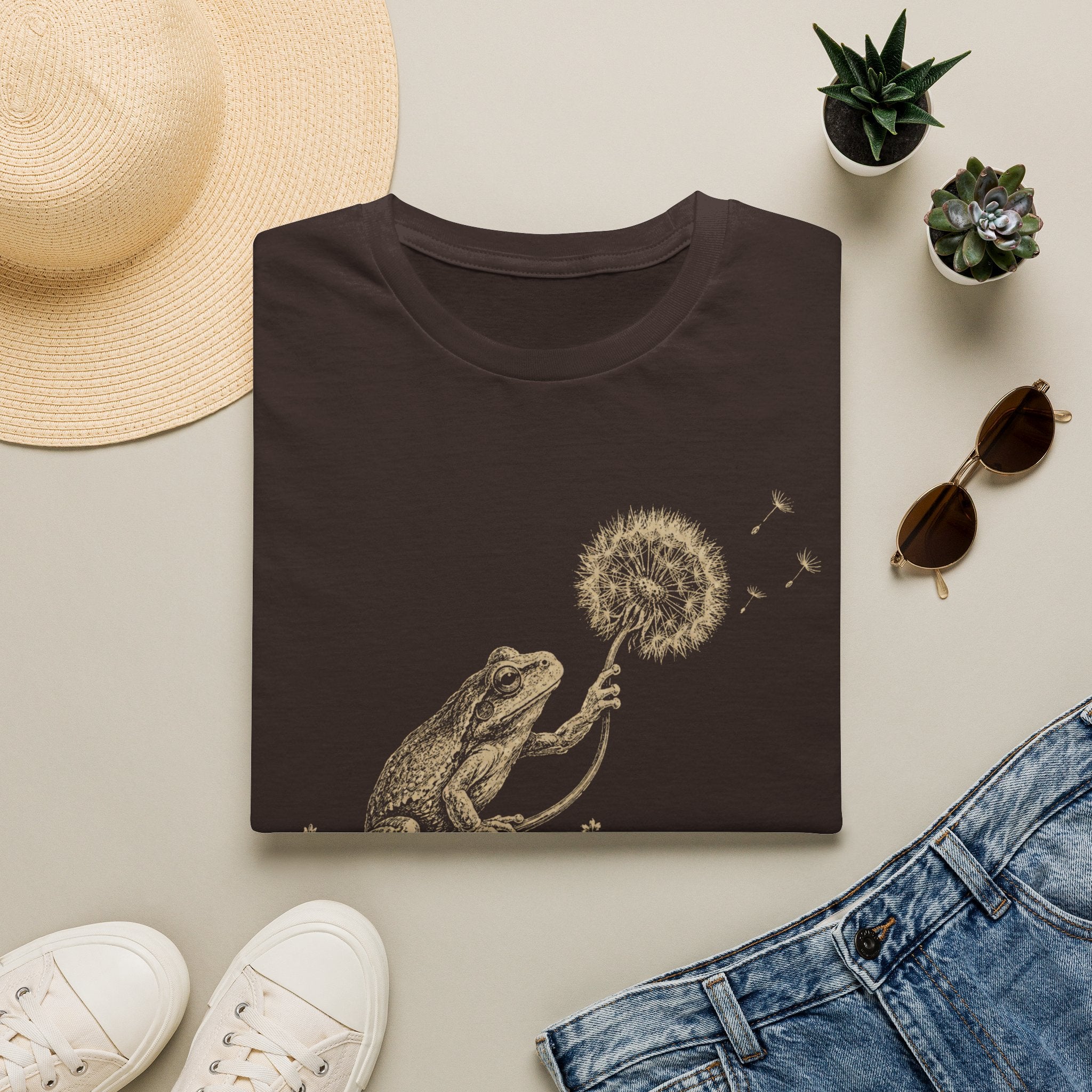 Frog with Dandelion Wish T-Shirt