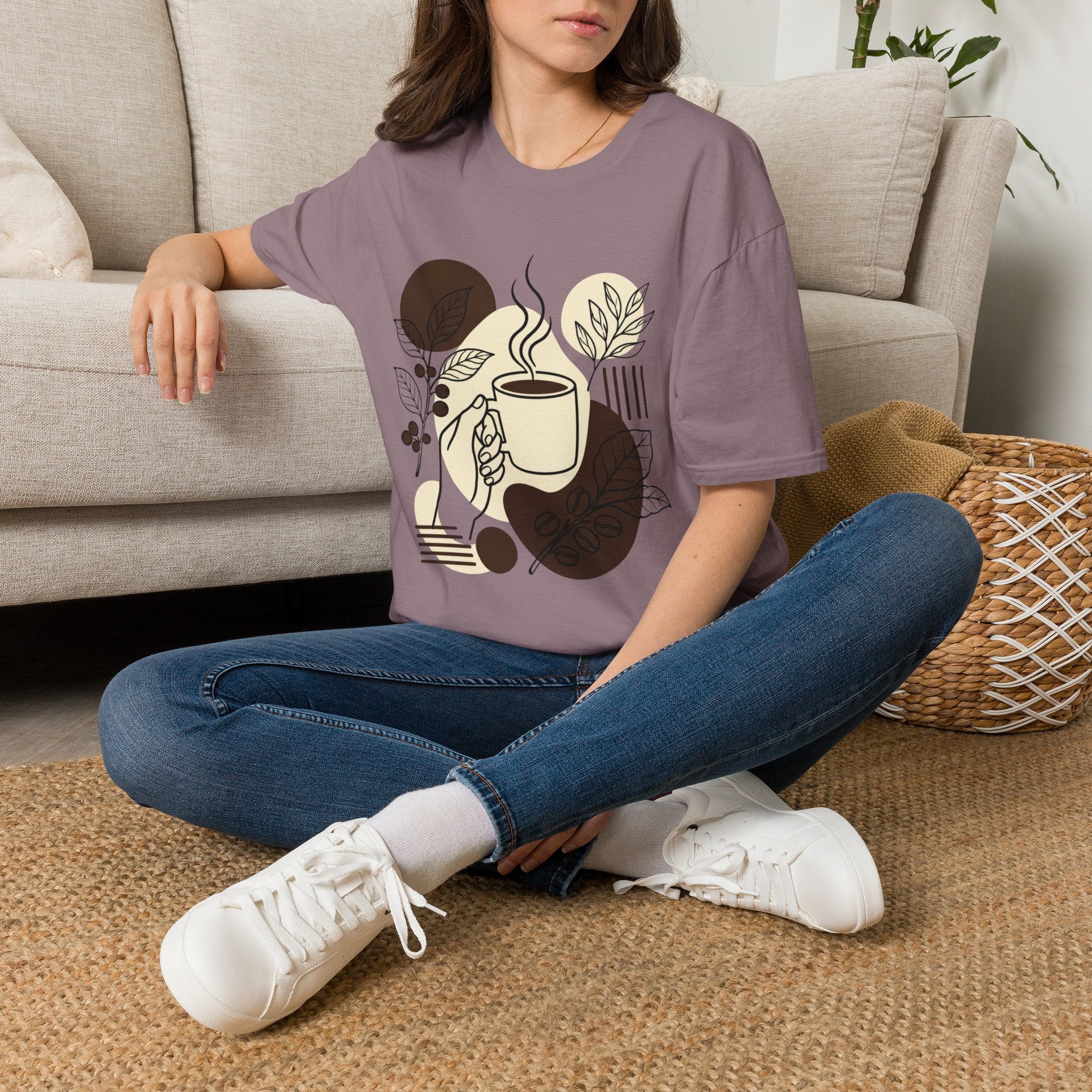 Boho Coffee T-Shirt by Zen & Zucchinis Slow Garden Club