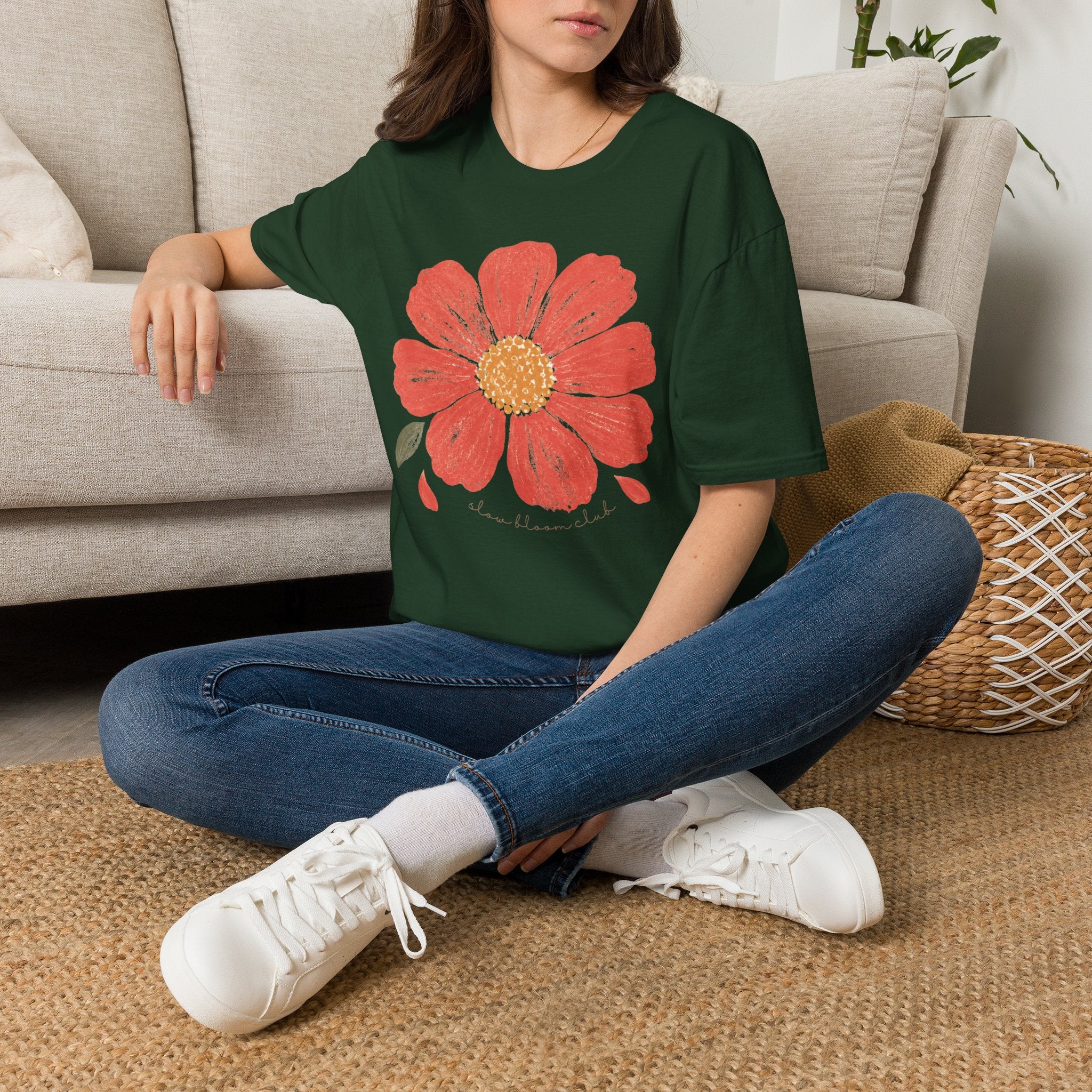 Slow Bloom Club Garden Flower T-Shirt by Zen & Zucchinis Slow Garden Club