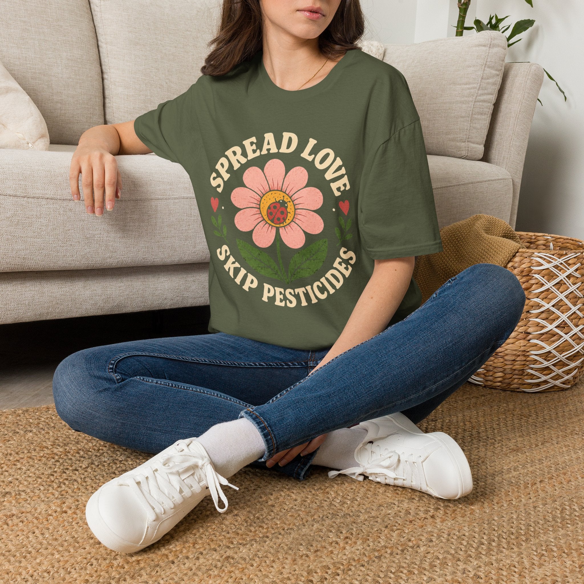 Spread Love Skip Pesticides T-Shirt