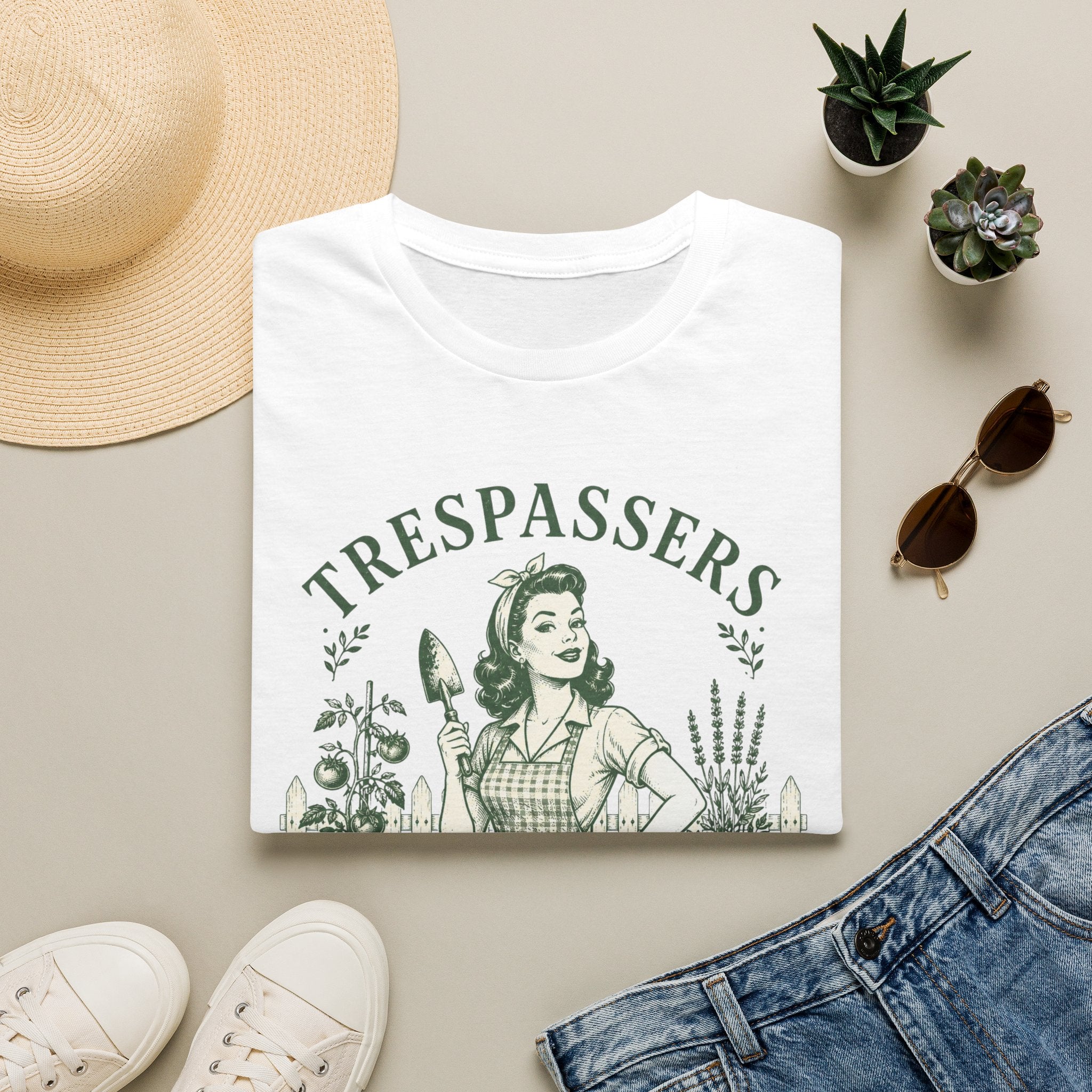 Trespassers Will Be Composted Garden Mother T-Shirt