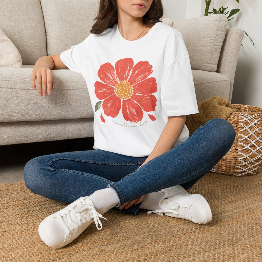 Slow Bloom Club Garden Flower T-Shirt by Zen & Zucchinis Slow Garden Club