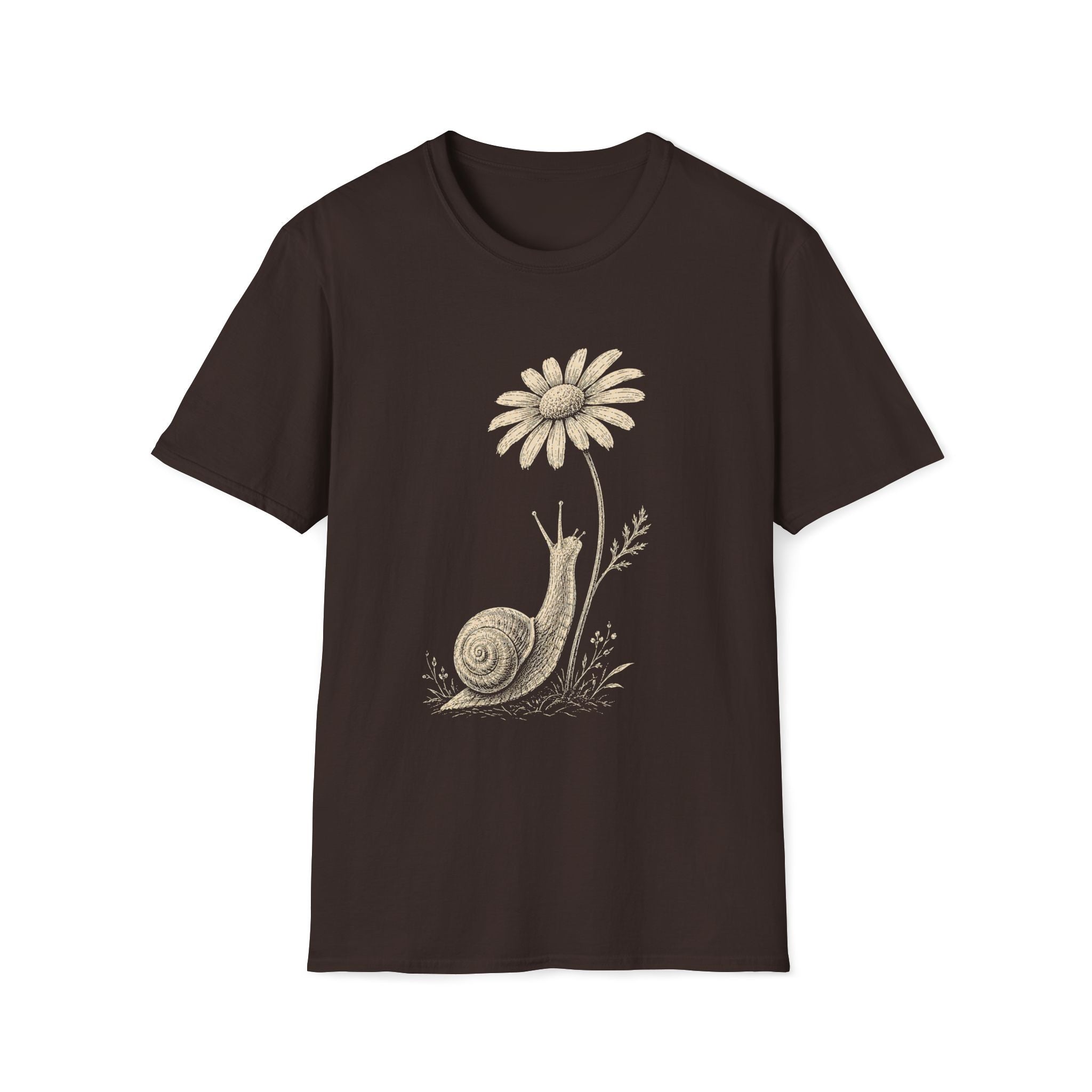 Slow Snail Flower Garden T-Shirt