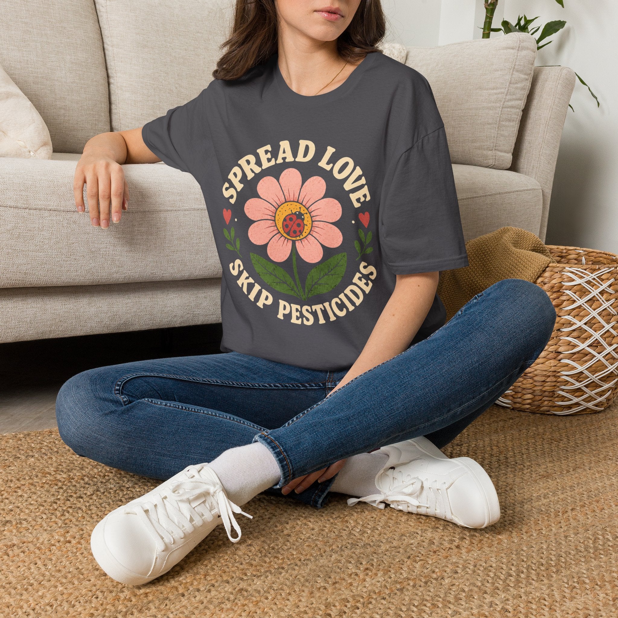 Spread Love Skip Pesticides T-Shirt