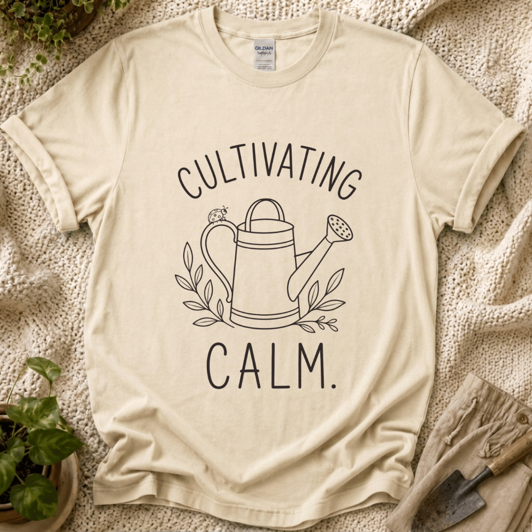 Cultivating Calm Mindfulness T-Shirt by Zen & Zucchinis Slow Garden Club