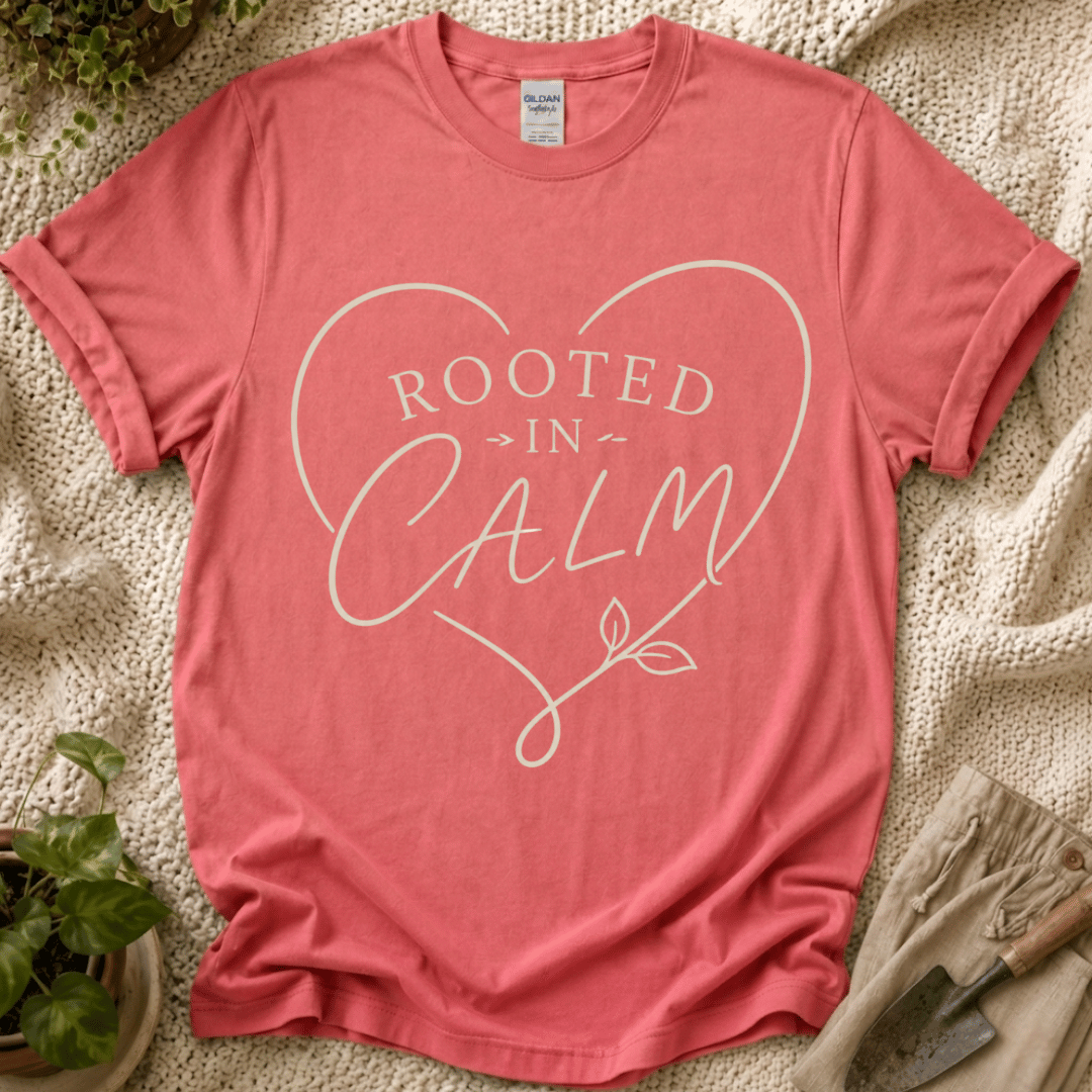 Rooted in Calm Mindfulness T-Shirt by Zen & Zucchinis Slow Garden Club