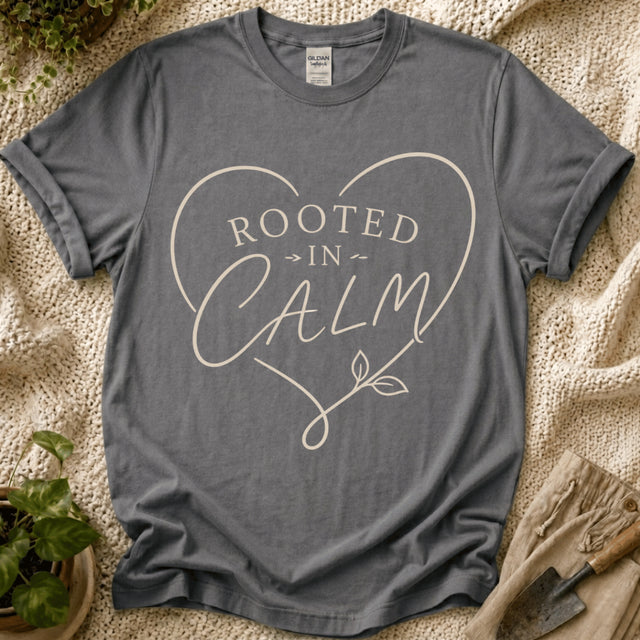 Rooted in Calm Mindfulness T-Shirt by Zen & Zucchinis Slow Garden Club