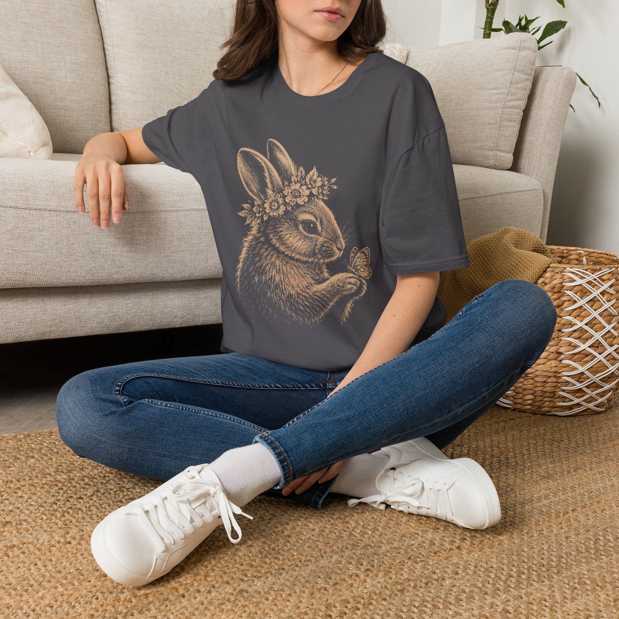Wildflower Slow Garden Bunny T-Shirt by Zen & Zucchinis Slow Garden Club